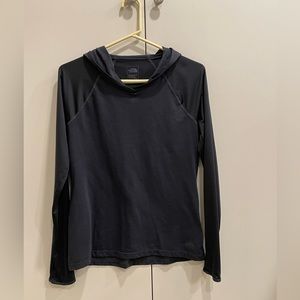 The North Face 2 tone Black light weight Flashdry hoodie